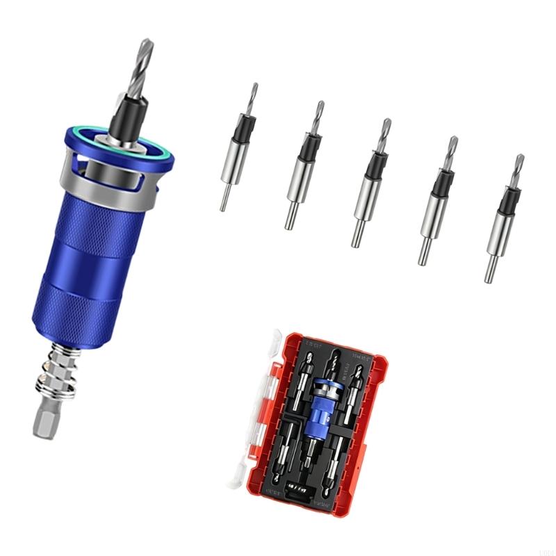 Countersink Drill Bit Set Woodworking Countersink Drill Bits Adjustable Bit Depth Stop Drill Bits Countersink Screw Open