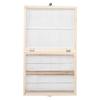 Biological Glass Microscope Prepared Wooden Slides with Storage Box and Case for Animal and Plant Biological and Other Samples for and Home