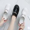 2025 New 13cm Fashion Inner Height Slope Heel Slippers Women's New Round Head Buckle Decorative Half Slippers ZYW-082-2