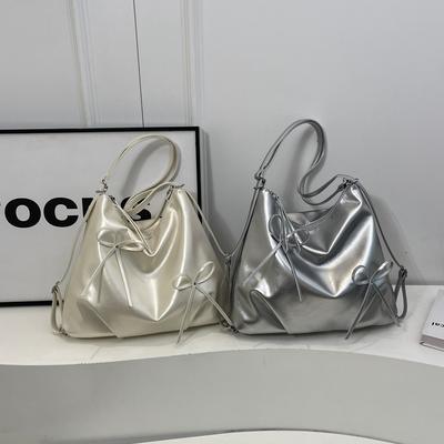 New Bow Backpack Bag Women's Fashion Tote Bag Casual Large Capacity Shoulder Backpack