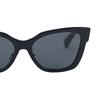 Miu Miu Logo Cat Eye Sunglasses Women sunglasses Black MU02ZS1AB5S0