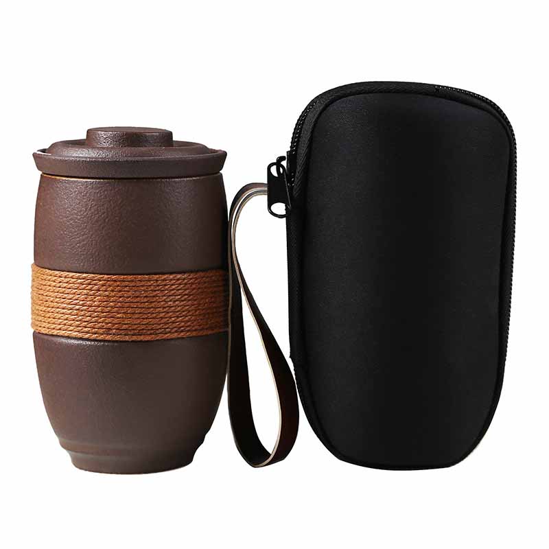 Japanese Style Tea Cup Separation Tea Cup Home Office Travel Portable Filter Ceramic Tea Cup 285ML Tea Cup Set Ceramic Mug