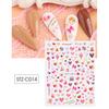Nail Art Sticker Lovely Cute PET Valentine Heart Shaped Nail Art Tips Decoration for Couple