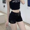 American Spicy Girl Low-Waist Elastic Denim Hot Pants - Women's Summer Slimming & Trendy Fit