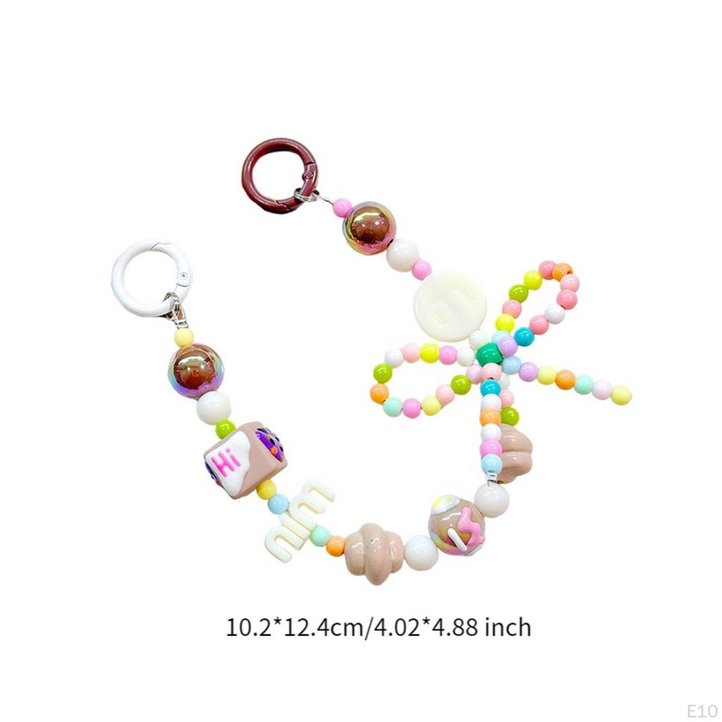 Beaded Keychain Beads Keyring for Party Tote Bag Anniversary