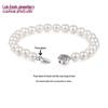 Lukfook Jewellery Freshwater Pearl Bracelet with Ag925 Flower Clasp