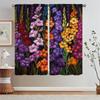 Gladiolus Pink Curtains for Living Room Tentacles Blackout Window Sheer Curtains 2 Pcs Set Curtain Bedroom Decoration Blind the