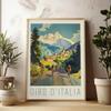 Vintage Cycling Poster Tour De France Print Bike Race Wall Art Cycling Gift Retro Sports Art Giro Italia Vuelta Espana Decor