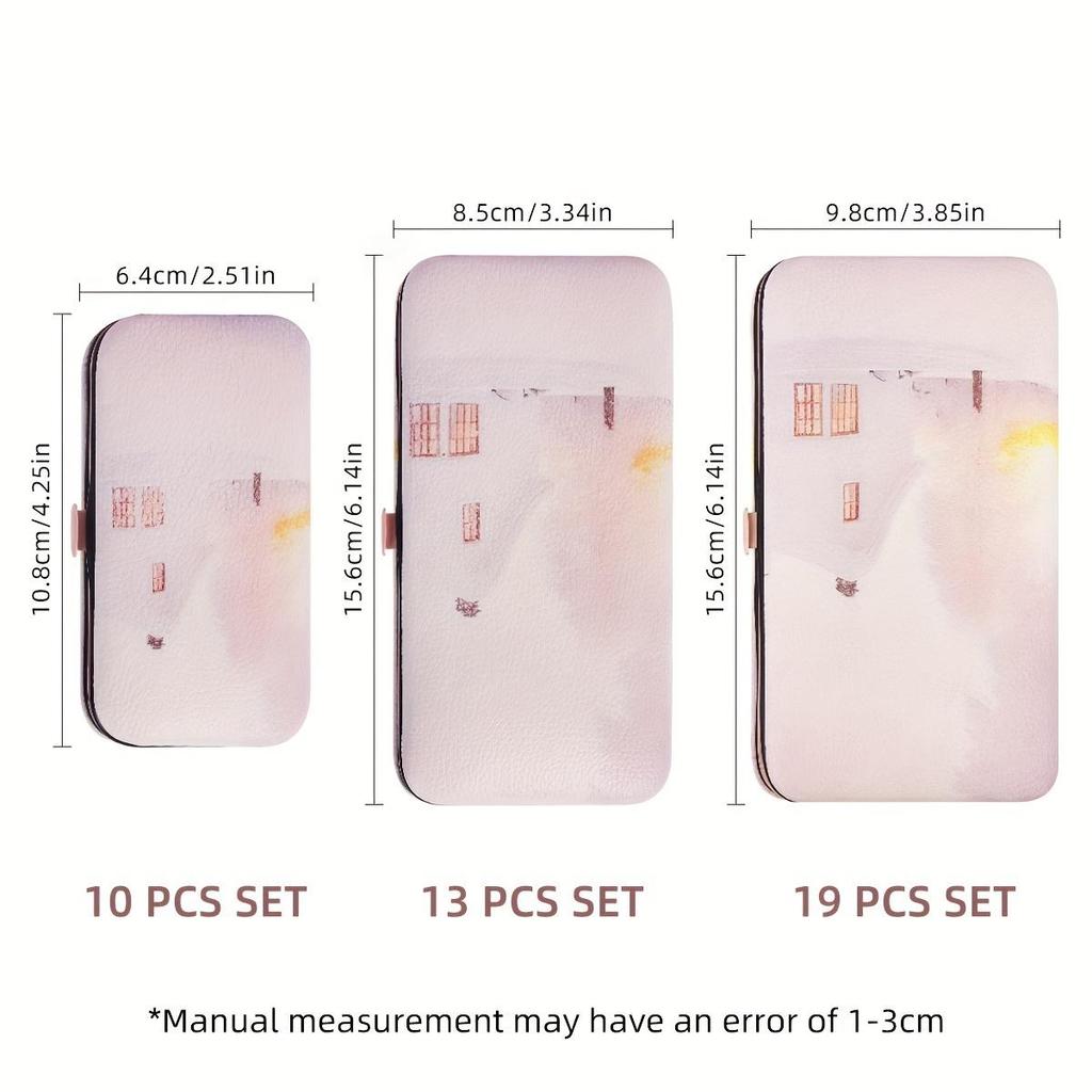Pinkes Farbverlauf Nagelknipser Set 10/13/19 Stück Beauty Set Nagel Maniküre Werkzeuge Nagelknipser