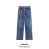 Spring 2025 Women's European & American Style Mid-Waist Loose Jeans