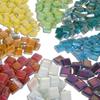1.5lb Mosaic Tiles Assorted Iridescent Crystal Mosaic Tiles for Crafts, Glass Mosaic Pieces Set with Box 680g DIY Picture Frames Handmade Jewelry Art