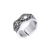 New Gothic Vintage Domineering Devils Eye Rings for Men Boys 316L Stainless Steel Fashion Opening Amulet Ring Biker Jewelry Gift