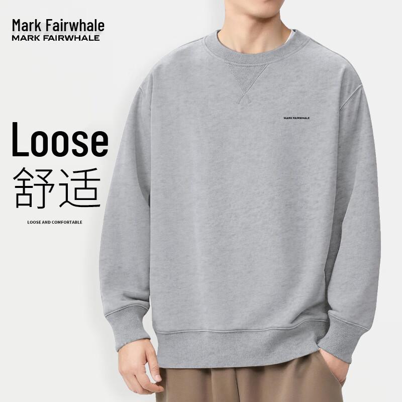Mark Fairwhale Herren Sweatshirt mit Rundhalsausschnitt und Print