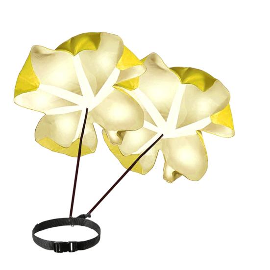 Widerstandsfallschirm, verstellbarer Bund, verschleißfest, gute Zähigkeit, wiederverwendbar, tragbar, Laufgeschwindigkeitstraining, Beschleunigungstraining, Fitness