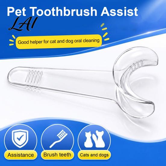 Pet Tooth Brushing Helper Helper Clear Teeth Cleaning Aid Reusable Dental Care Easy Tool Tool Holds The Lip Aside for Dogs Cats Dog