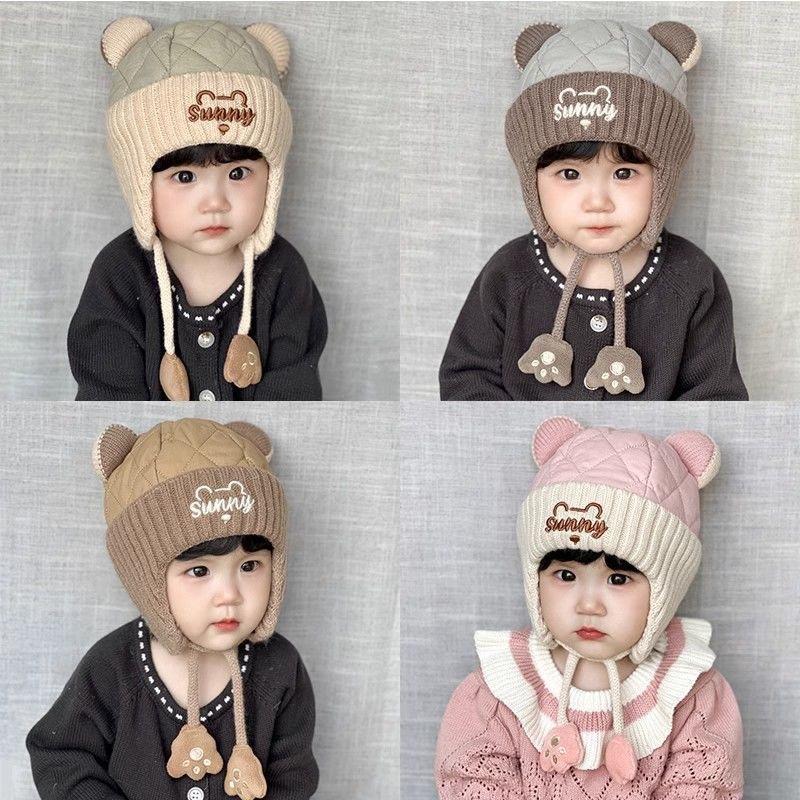 Pletená dětská čepice s klapkami na uši Zimní plyšová čepice Zesílená teplá čepice Lei Feng Venkovní větruodolná čepice Čepice na ochranu uší