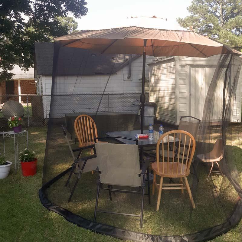 1PCS Easy Setup Outdoor Canopy Mosquito Net Portable Sunshade Insect Proof Polyester Curtain for Garden Patio