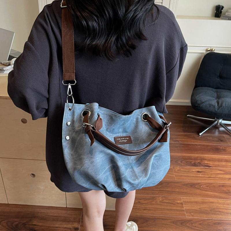 Yogodlns Fashion Minimalist PU Leather Shoulder Bag Casual Large Capacity Tote Bag For Women's Trendy Large Commuting Handbag