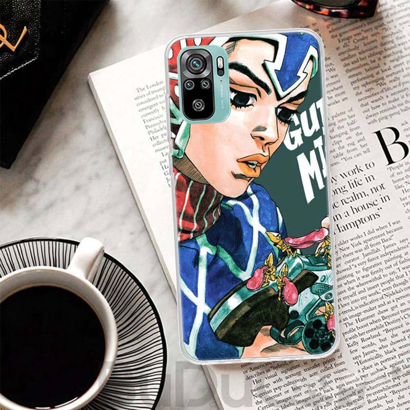 

JoJo Adventure Guido Mista Cover For Xiaomi Redmi Note 14 13 12S 12 11 Pro Plus Phone Case 11S 10S 10 11E 11T + 9S 9 Print Coque Redmi Note 9 Pro