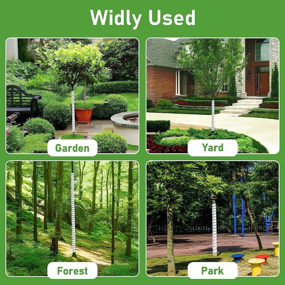 Practical 40cm Tree Bark Protector Plastic Spiral Tree Guard Flexible Tube Wraps Tree Trunk Protector Rodent Control