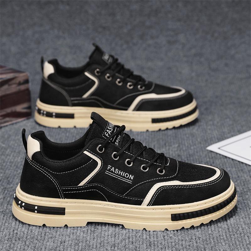 Men's Shoes Spring Breathable New Casual Sports Tooling Board Shoes Men's Non-slip and Wear-resistant Work Trendy Shoes
