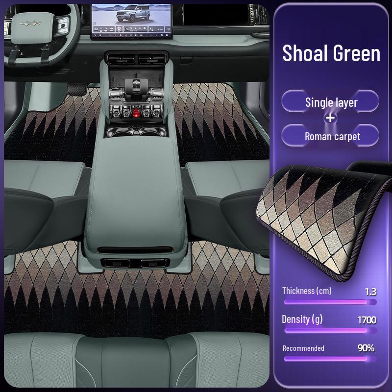 Eco-friendly Double-layer Floor Mats for Equation Leopard Titanium 5 Model Car Interior