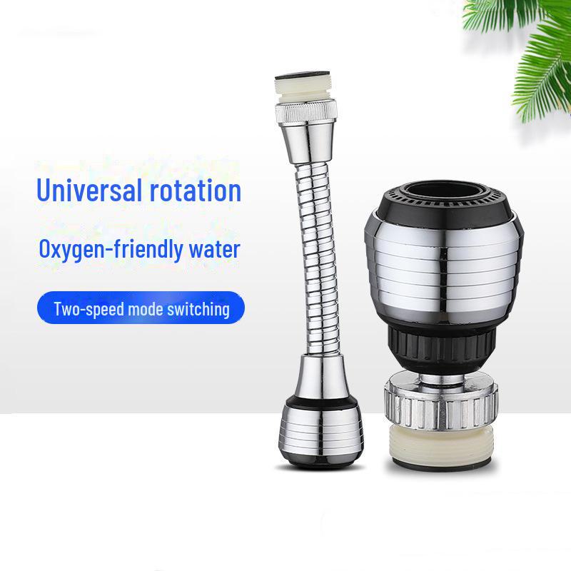 Universelle Wasserhahnverlängerung: Wassersparende spritzwassergeschützte Düse für Bad und Toilette