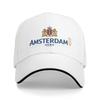 Cappellino da Baseball Casual con Stemma di Amsterdam Cappellino da Trucker Hippie per la Corsa Cappellino Primaverile all'Ingrosso Cappellini da Baseball alla Moda per Donne