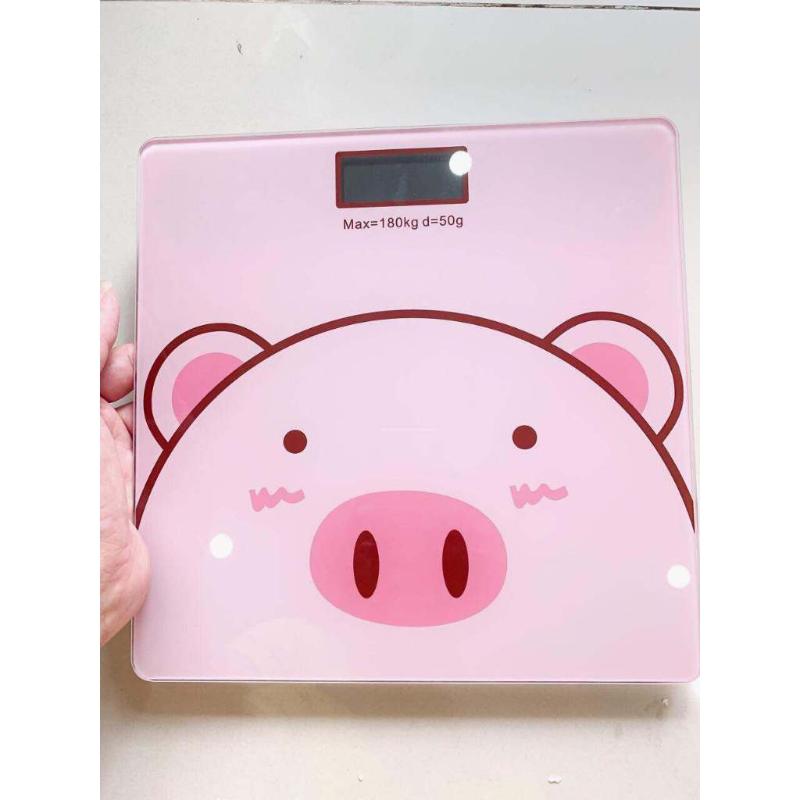 Cartoon Cute Pig Digital Weight Scale High Precision Reading For Home Bathroom Weight Tracking Automatic Weighing Scale