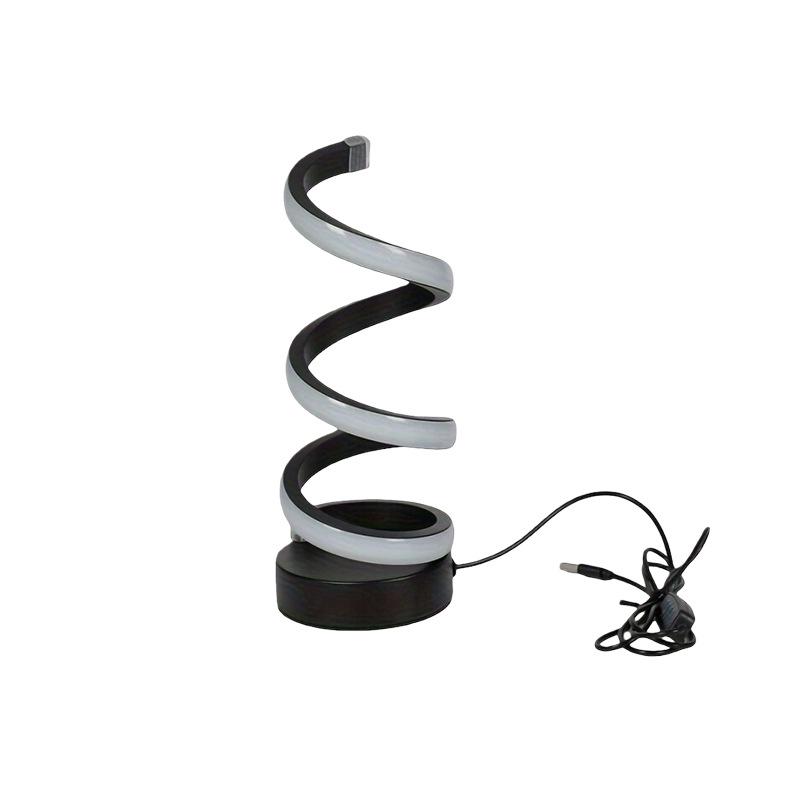 2025 E-commerce: Modern Spiral Desk Lamps, Adjustable LED Desk Lamps, USB Desk Lamps