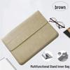 Leather Laptop Stand Bag for 13-16 Inch MacBook, Xiaoxin Air, Huawei