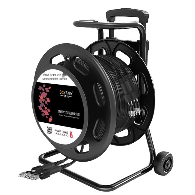 Boyang Outdoor Armored Single-Mode Fiber Optic Cable with Handheld Reel