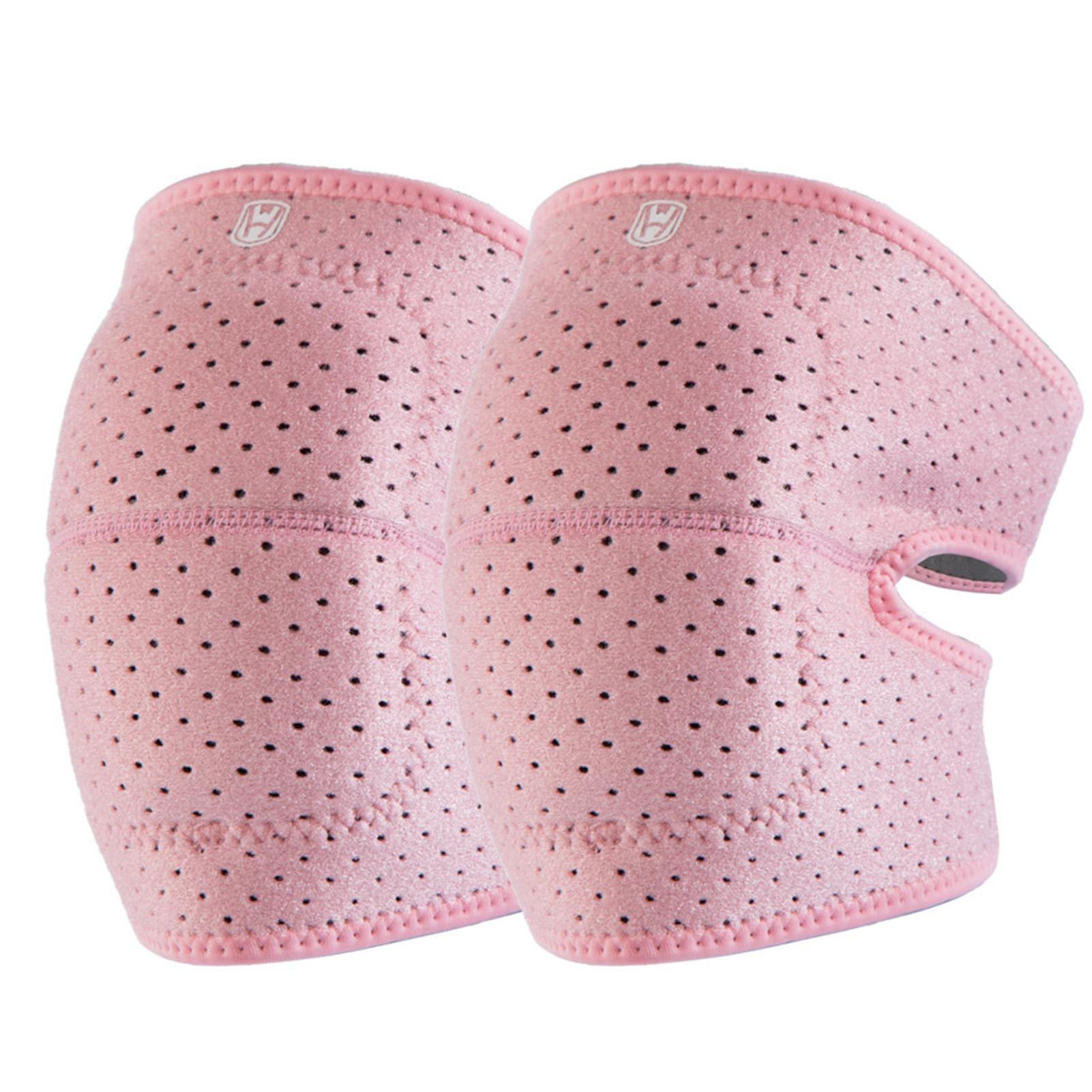 

1 пара наколенников танцевальный наколенник протектор улучшающий кровообращение и распределяющий нагрузку подходит для волейбола футбола розовый