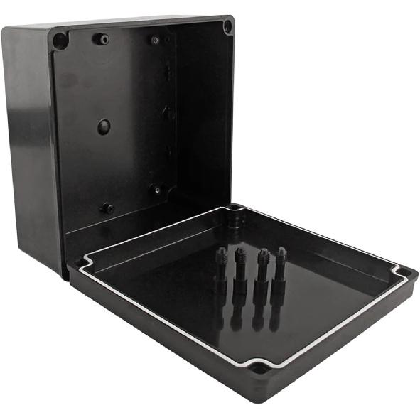 Junction Box Outdoor ABS Plastic Power Box Electrical Power Box Industrial Fire Flameproof Junction Box Black(F3 115x90x55mm)