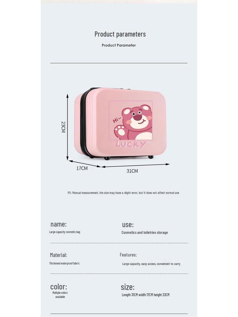 Mei Bear Cinnamoroll Kuromi Makeup & Toiletry Carry-On Case