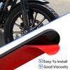 Smoke Motorcycle Rear Fender Side Reflector Sticker Saddlebag Latch Decal Safety Warning Cover Universal For Harley Sportster