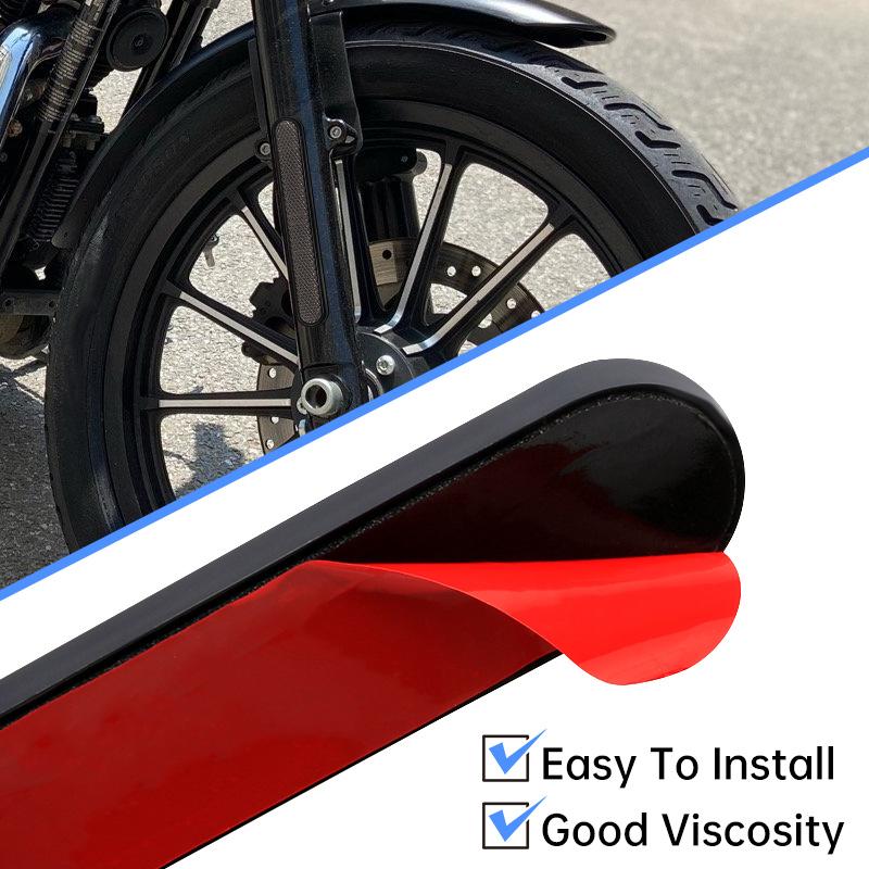 Smoke Motorcycle Rear Fender Side Reflector Sticker Saddlebag Latch Decal Safety Warning Cover Universal For Harley Sportster