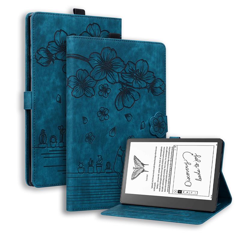 For Kindle Scribe Case Coque Embossing PU Leather Stand Wallet Case For Funda Kindle Scribe 2022 Cover Case 10.2 Inch