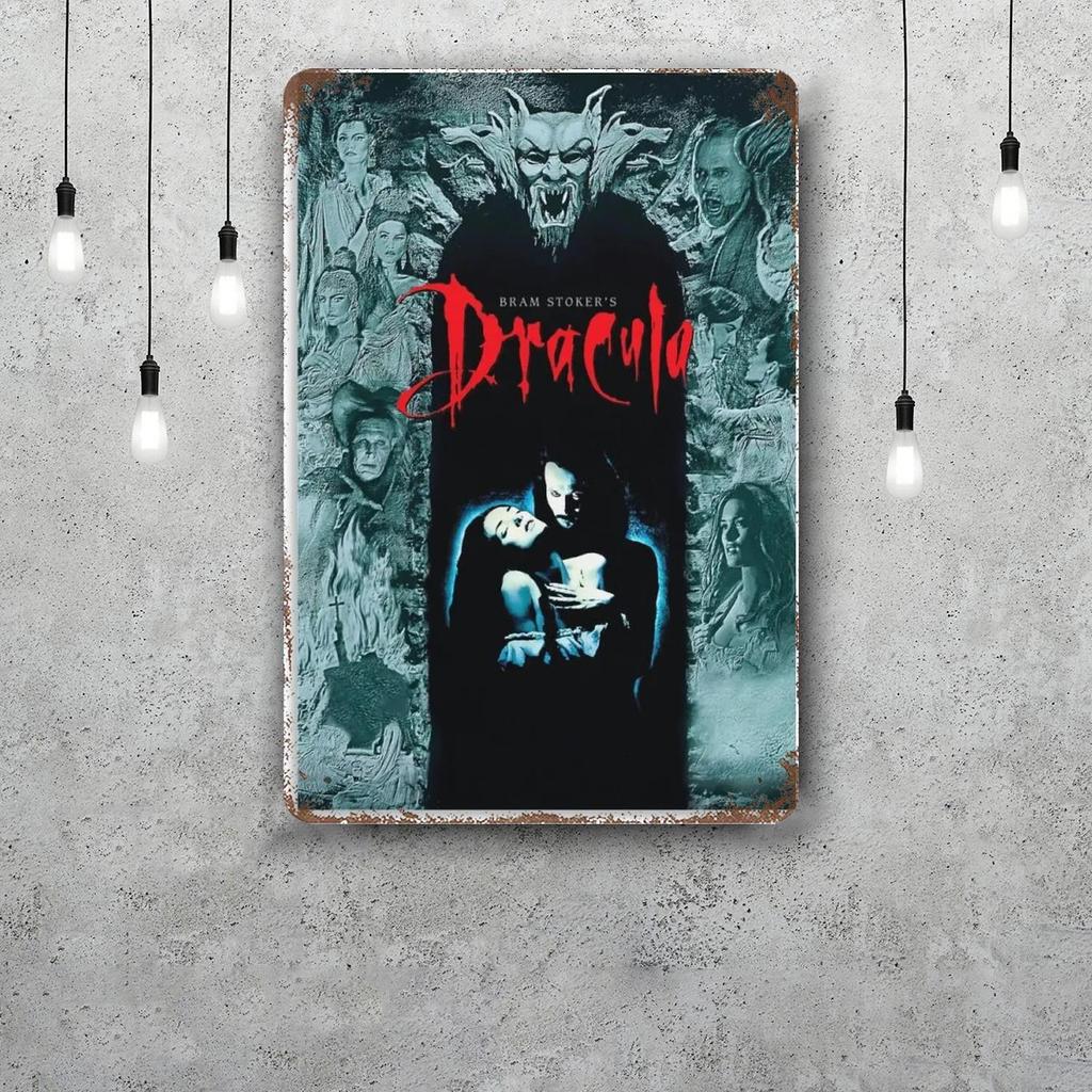 bram stokers dracula Vintage Metal Tin Signs Posters Decor Retro Metal Plaque Wall Art Decor for Garage Bar