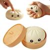 Simulations-Mehlbrötchen-Kneifspielzeug, Teigtaschen-Quetschball als Stressball mit Dampfgarer