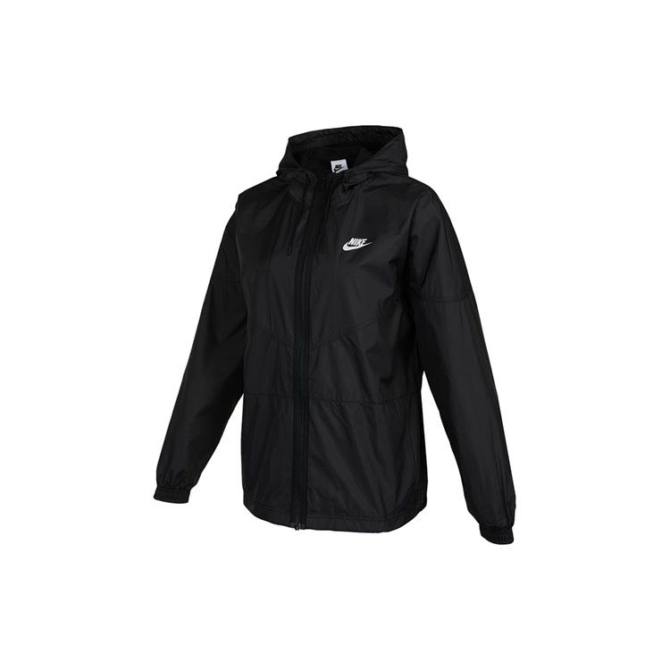 Nike Sportswear Black Women s Repel Essential Woven Hooded Jacket DD5853-010 M