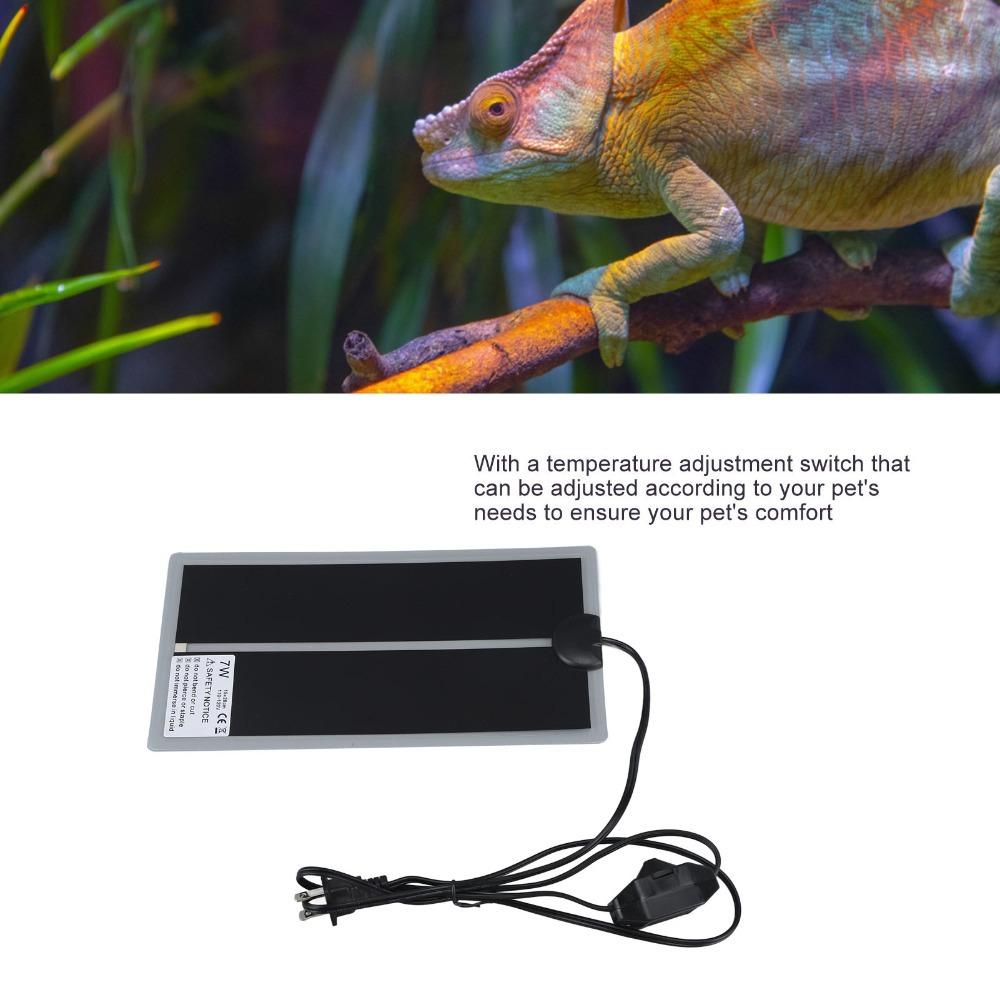 Rapid Heating Pet Heating Pad Adjustable Temperature Reptile Heat Pad Small-Space Enclosure