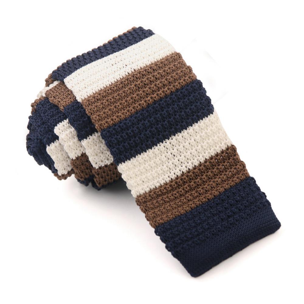 

Меховой полосатый вязаный галстук утолщенный мужской галстук модный трикотажный галстук для мальчиков