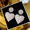 Accessories Shiny Gift For Women Love Heart Drop Earrings Dangle Earring Stud Earrings Jewelry