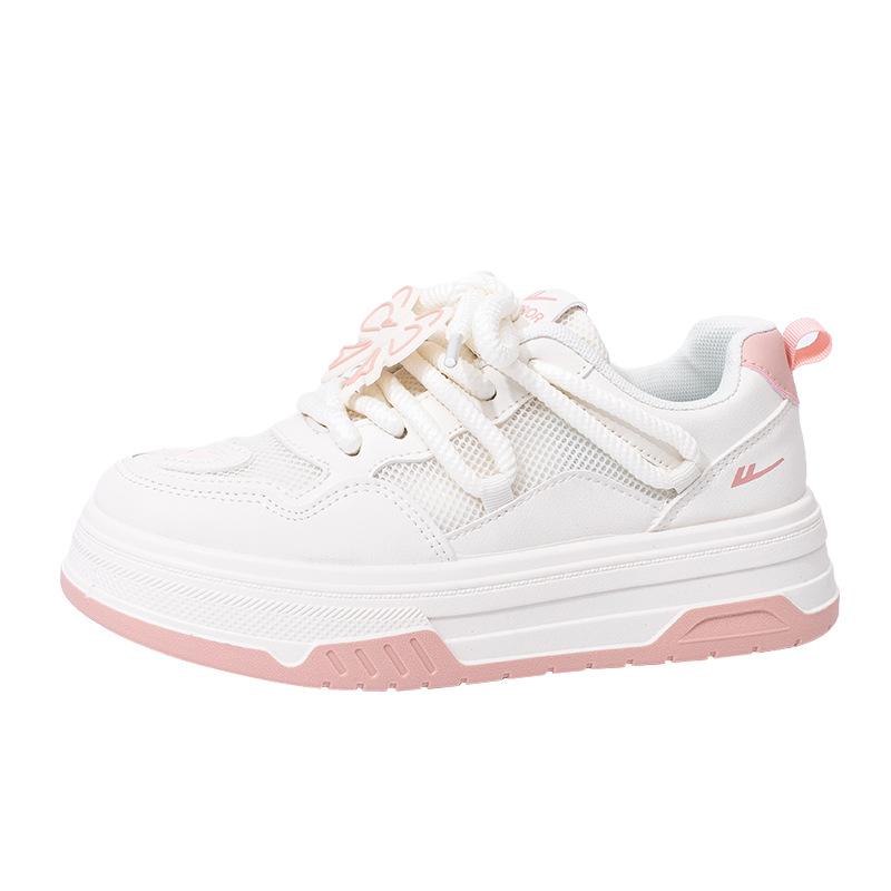 Matcha green single net little white shoes breathable versatile design thick baseplate shoes vitality student shoes