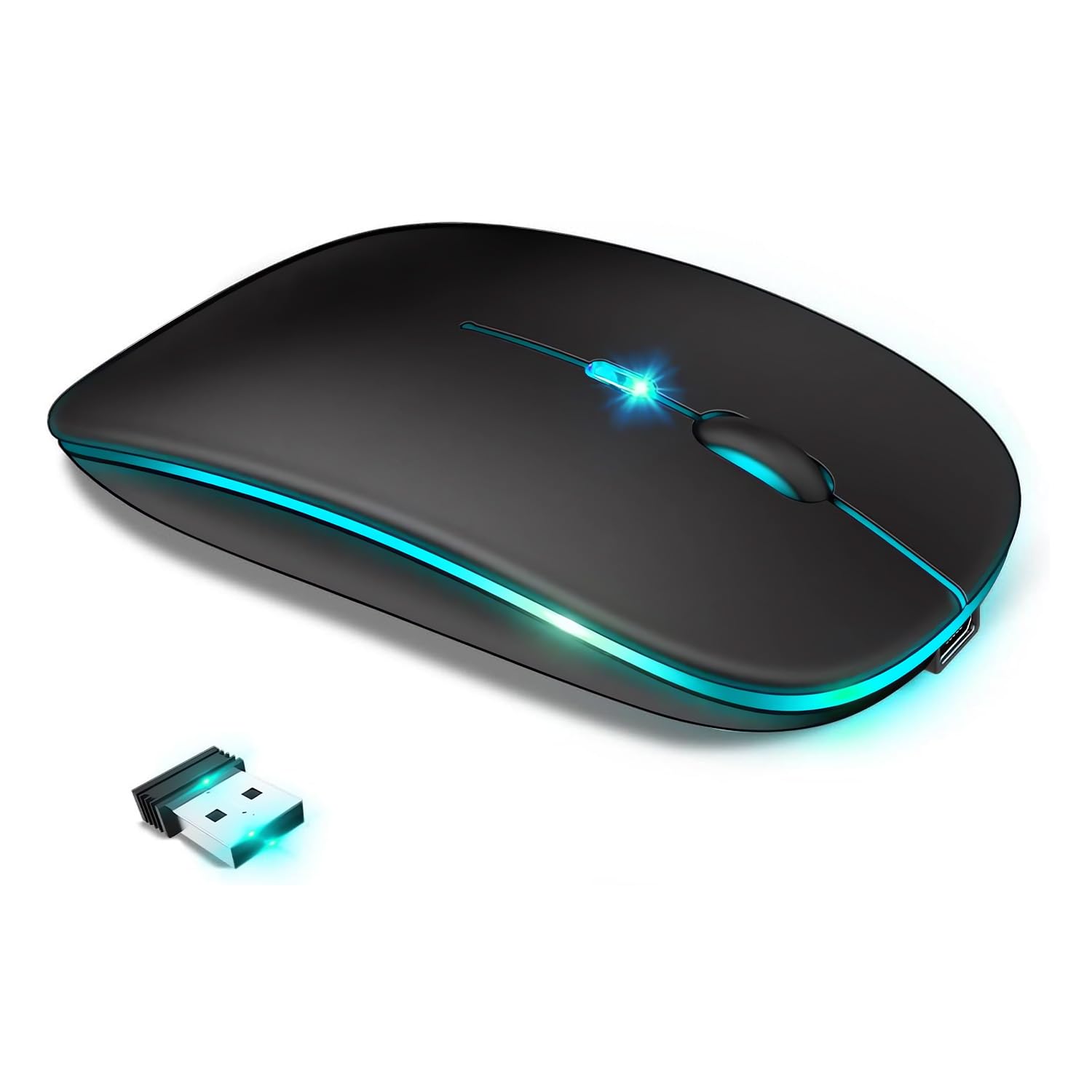 

[Amazon.co.jp Popular Limited Edition] Wireless Mouse, Bluetooth 5.0 & 2.4GHz, Quiet, Instant Connection, Compact, High Sensitivity, Bluetooth
