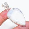 Natural Dendrite Opal Gemstone 925 Sterling Silver Jewelry Pendant 2.36" AP-14276