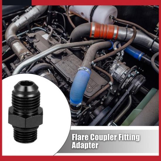 Universal 6AN Male to M12 x 1.25mm Male Metric Thread Fitting Adapter Pack of 2