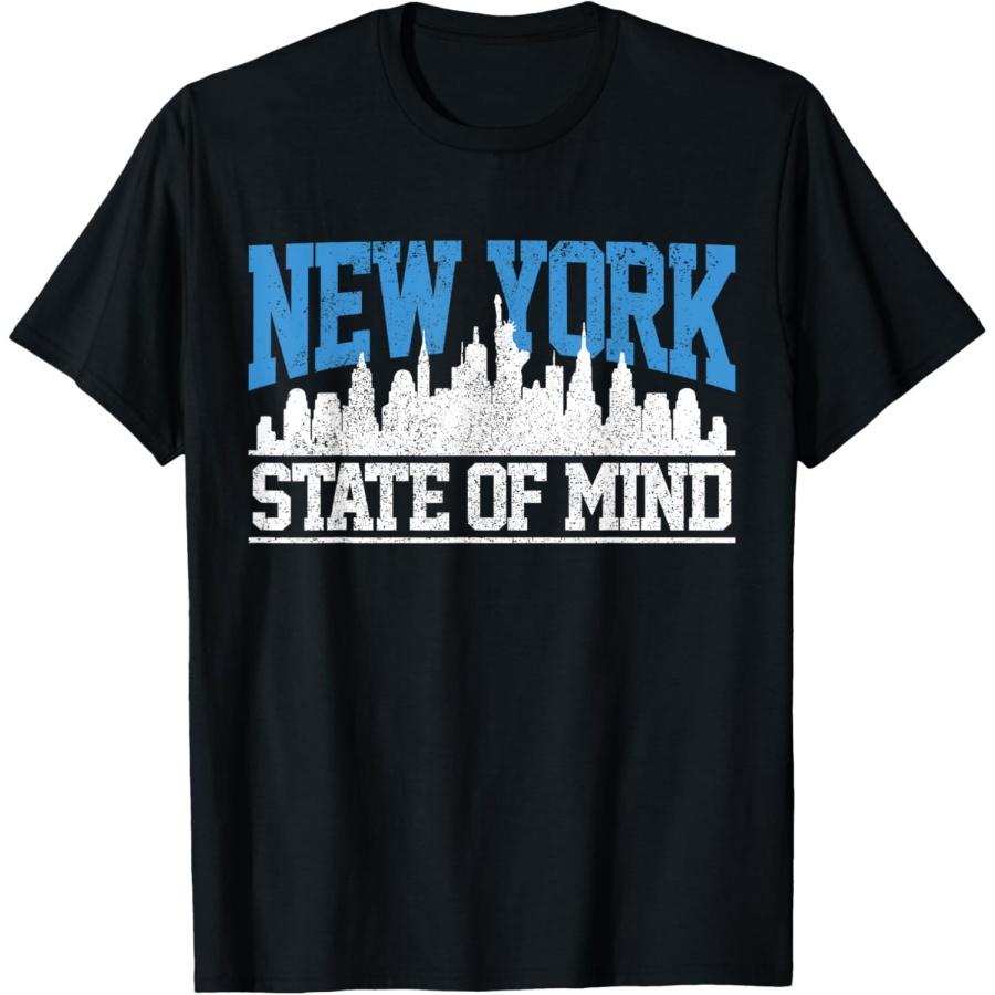 Нью-Йорк Сити Силуэт NYC NY США Америка Сувенир Подарок Футболка S