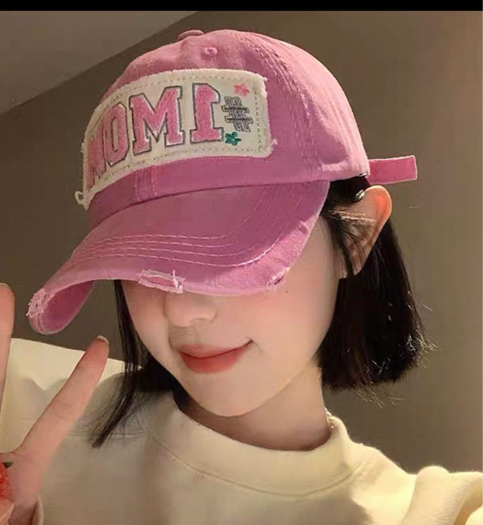 

[Б/У] Популярная корейская кепка, корейская мода, розовая